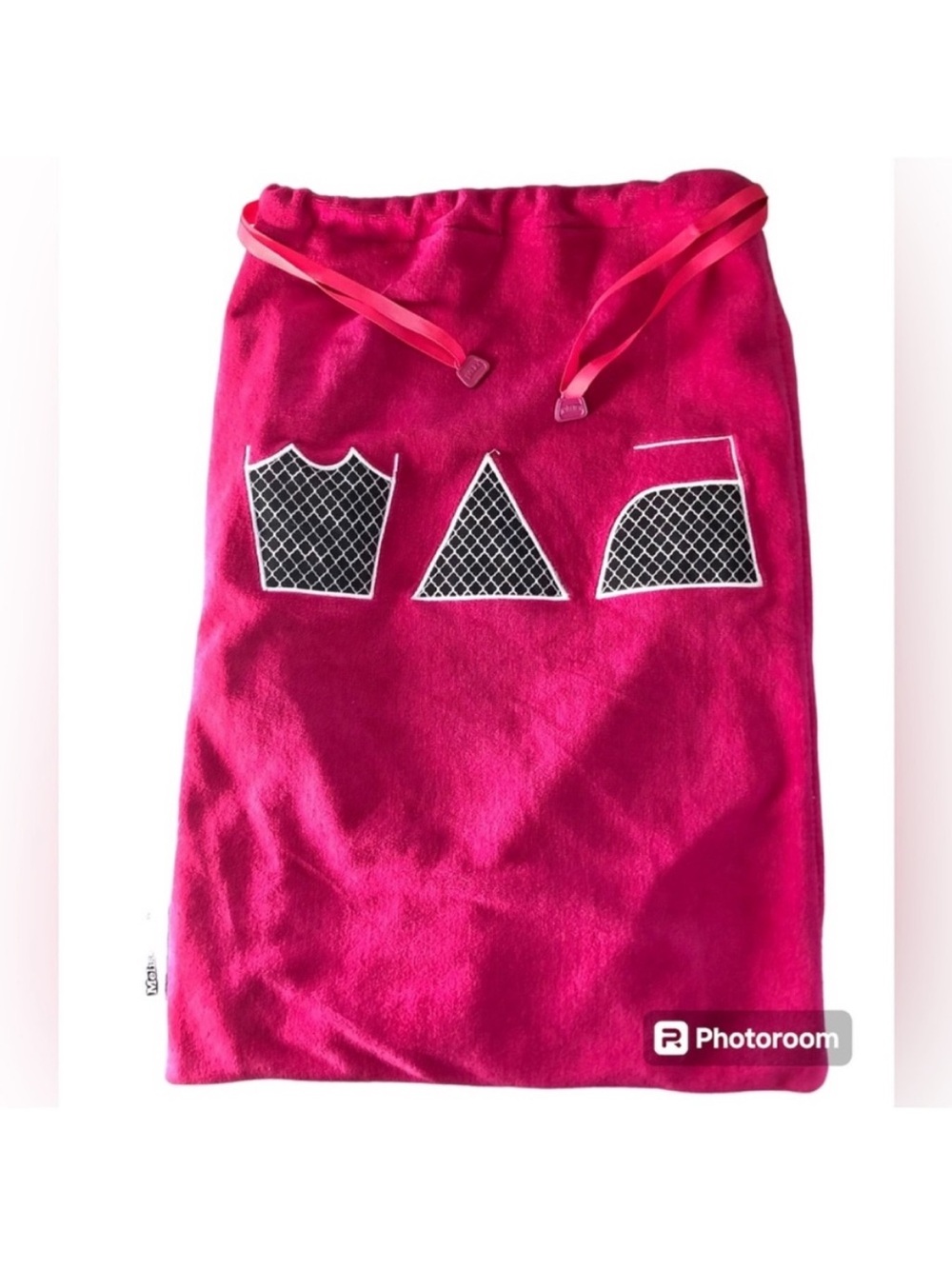 Melissa Beth Hot Pink Wash, Dry, and Repeat Laundry Travel Bag